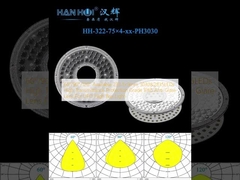 60°/90°/120° Dostępne 233.1×9mm 3030&2835LED Wysokiej przenośności Ochrona IP65 Lens anty-Blare dla UFO High Bay Light