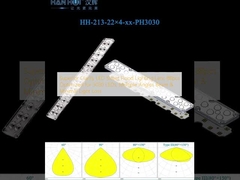 Wyższa czystość LED Street Flood Lighting Lens 88pcs zoptymalizowany dla 3030 diod LED, wielokrotnego kąta wiązki i minimalnej straty światła