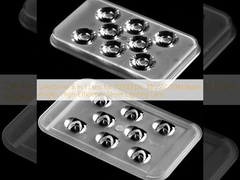 124x75mm 8 w 1 soczewka do 7070LED, kątów wiązki 30°/55°/T3M, wysokiej wydajności soczewka do oświetlenia ulicznego