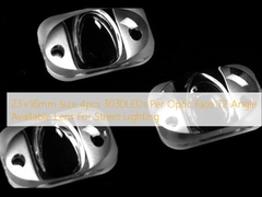 23×16mm Rozmiar 4 sztuk 3030LED na twarz optyczną T2 kąt dostępne soczewki do oświetlenia ulicznego