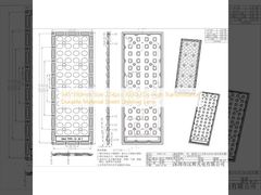 Rozmiar 345*130mm 224 szt. diod LED 3030 Soczewka do oświetlenia ulicznego z trwałego materiału o wysokiej przepuszczalności światła